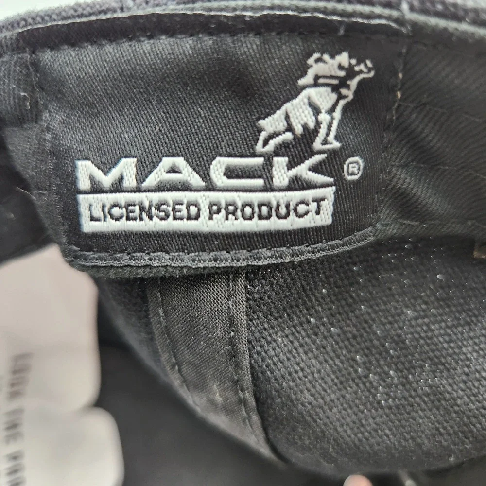 Mack Hat Black Adjustable Strapback Cap Trucks Embroidered Bulldog Logo NWT - Picture 9 of 9